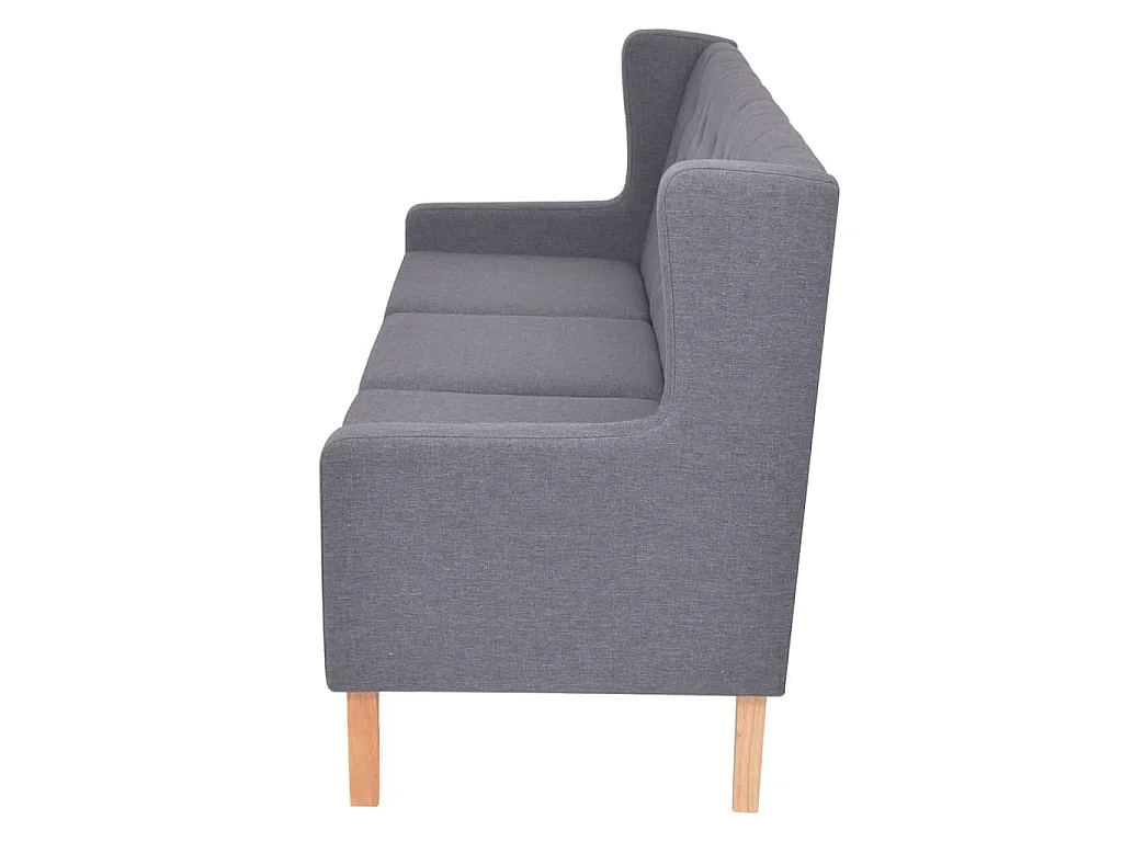3-Sitzer-Sofa aus grauem Stoff