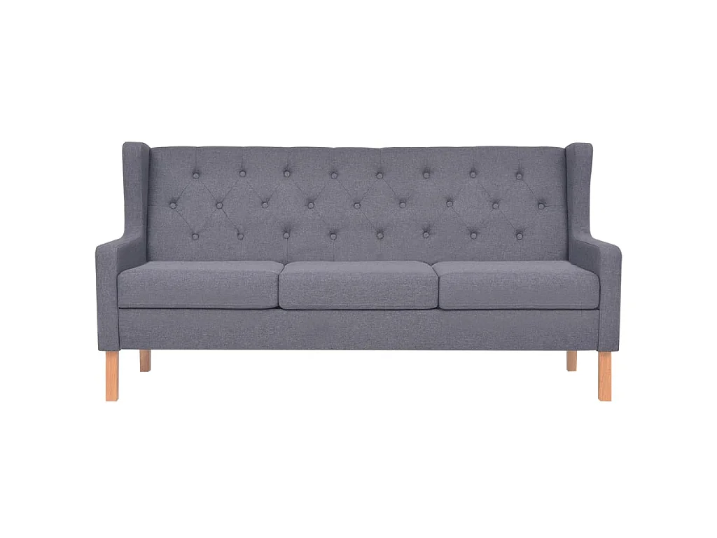 3-Sitzer-Sofa aus grauem Stoff