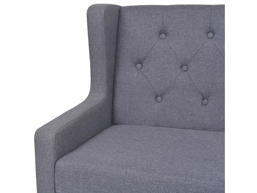 3-Sitzer-Sofa aus grauem Stoff