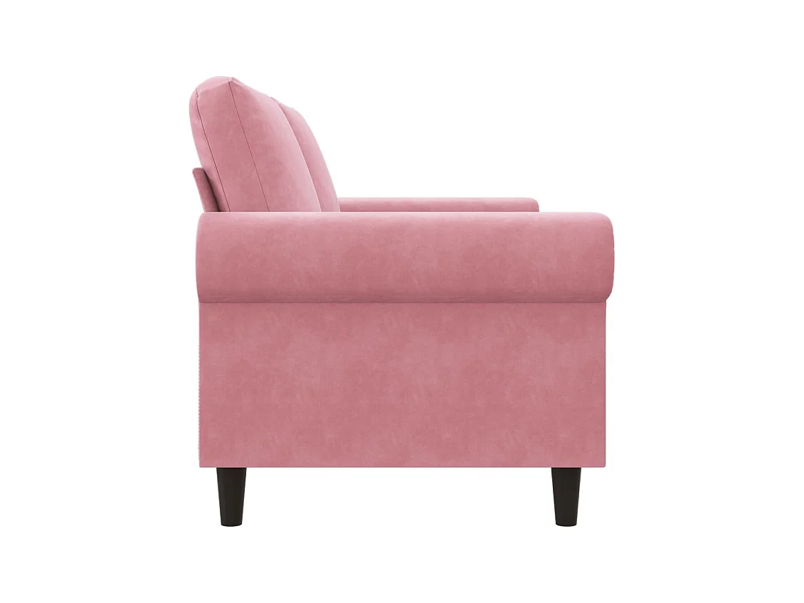 Divano 2 posti Rosa 140 cm Velluto