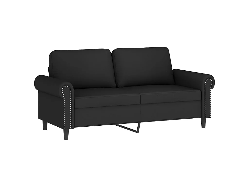 2-teiliges Sofaset mit Kissen Black Velvet