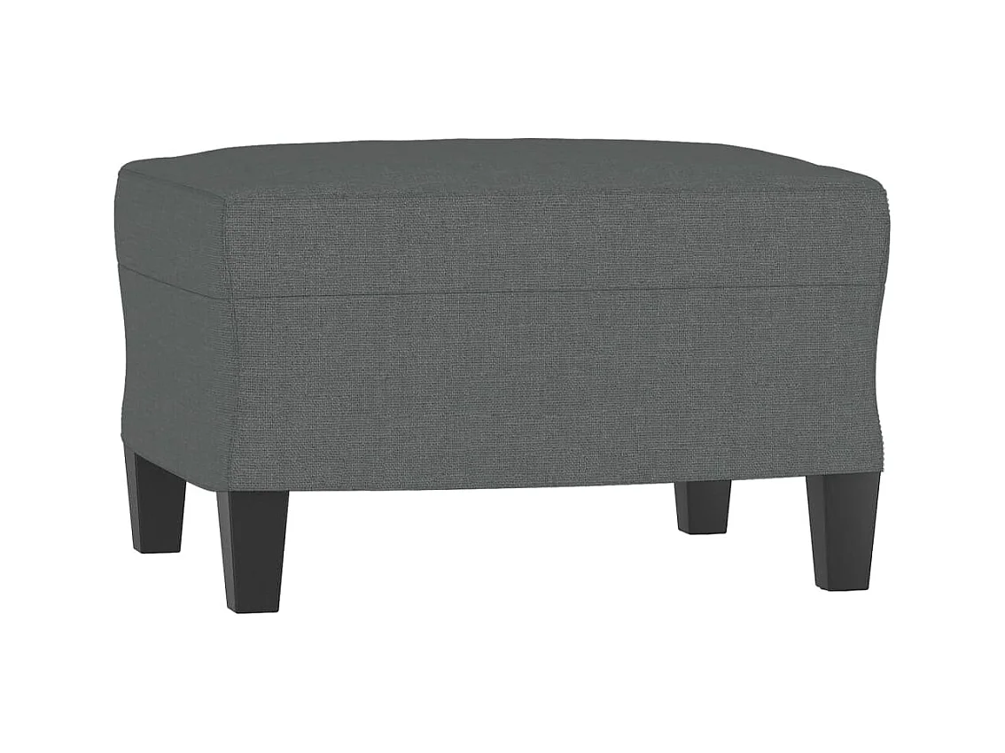 Set di divani da 3 pezzi con cuscini in tessuto grigio scuro