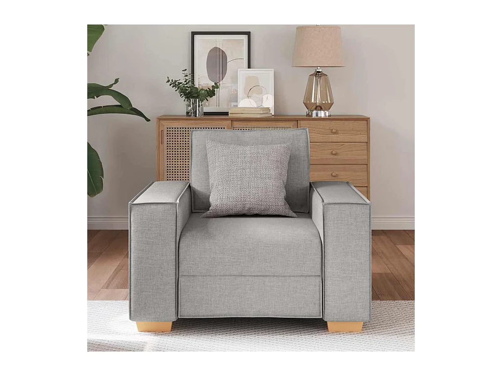 Divano Poltrona Grigio Nuvola 60 cm Tessuto