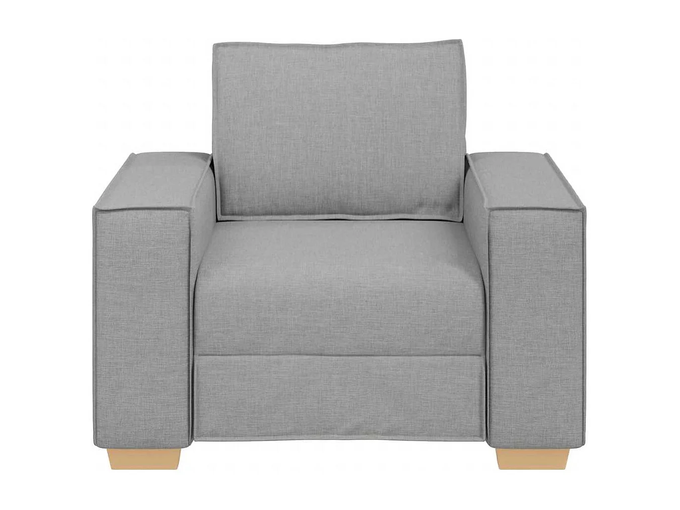 Canapé Fauteuil Gris Nuage 60 cm Tissu