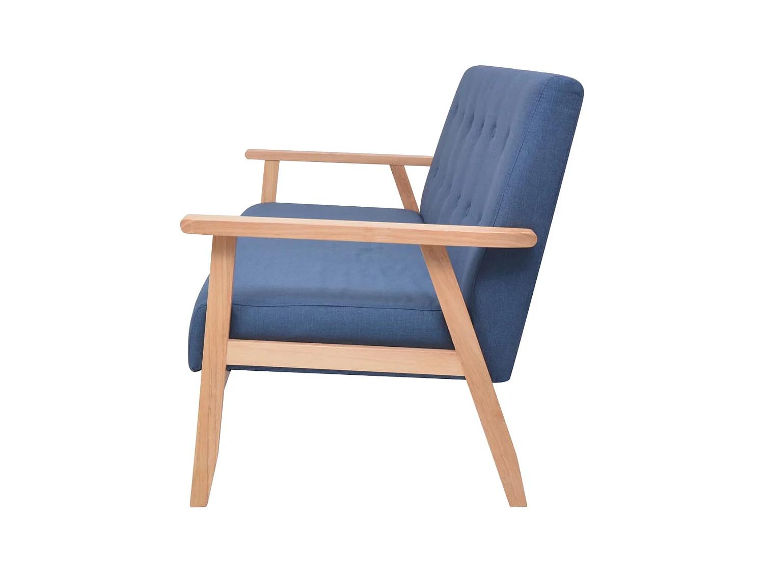 3-Sitzer-Sofa aus blauem Stoff