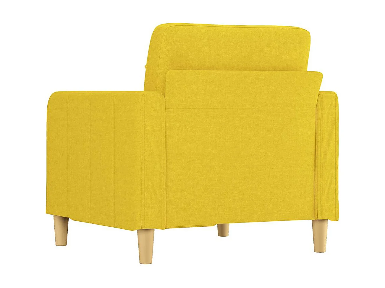 Lichtgele fauteuil 60 cm stof