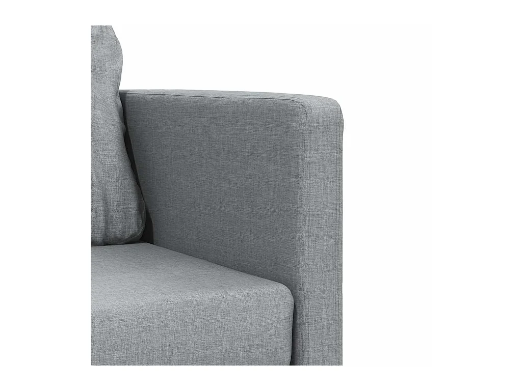 Divano letto 2 in 1 grigio chiaro 112x174x55 cm tessuto