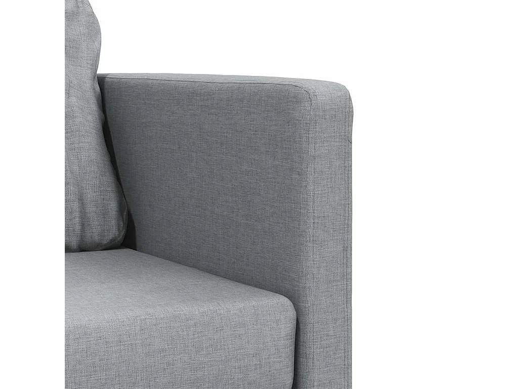 in 1 lichtgrijze slaapbank 112x174x55 cm stof