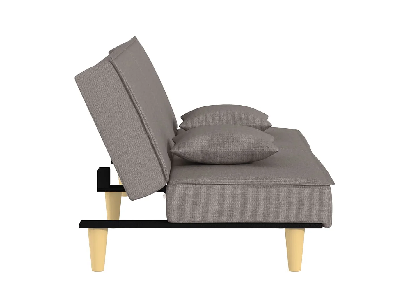 Taupe stoffen slaapbank