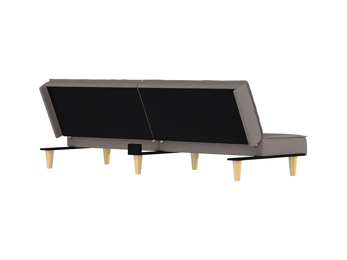 Taupe stoffen slaapbank