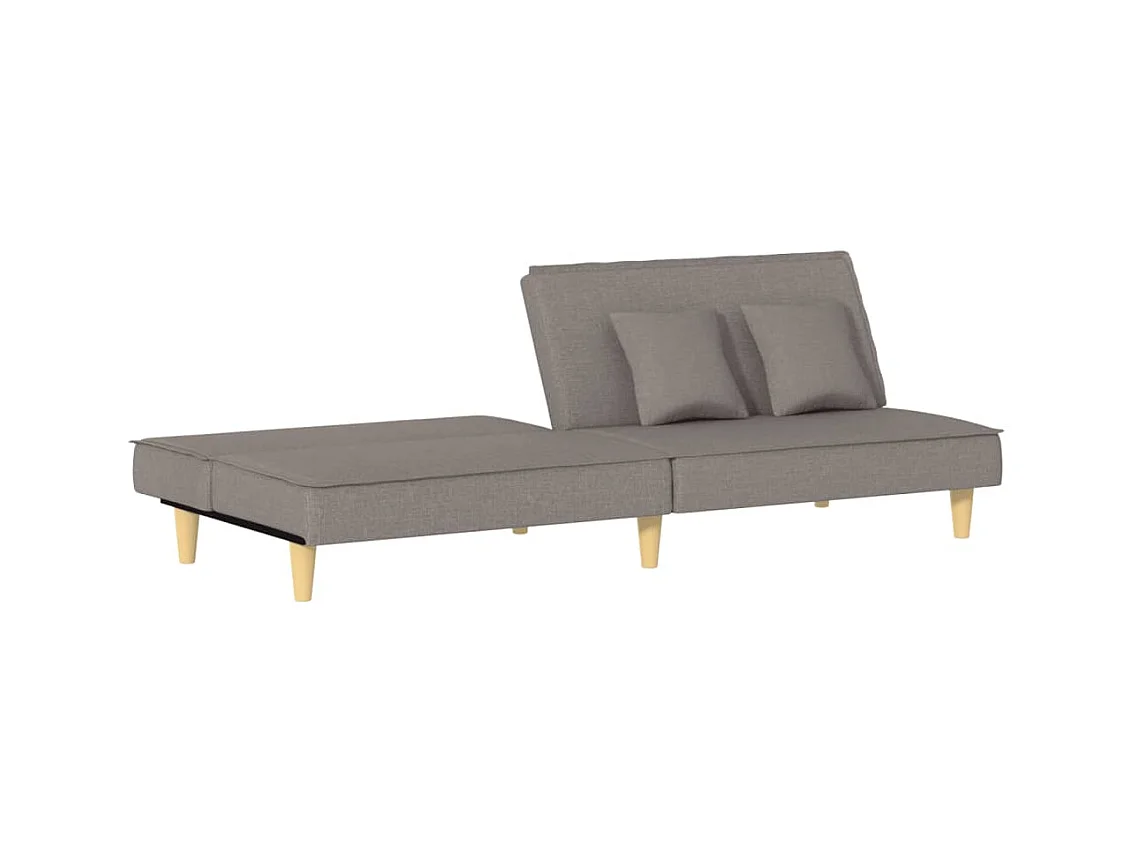 Taupe stoffen slaapbank