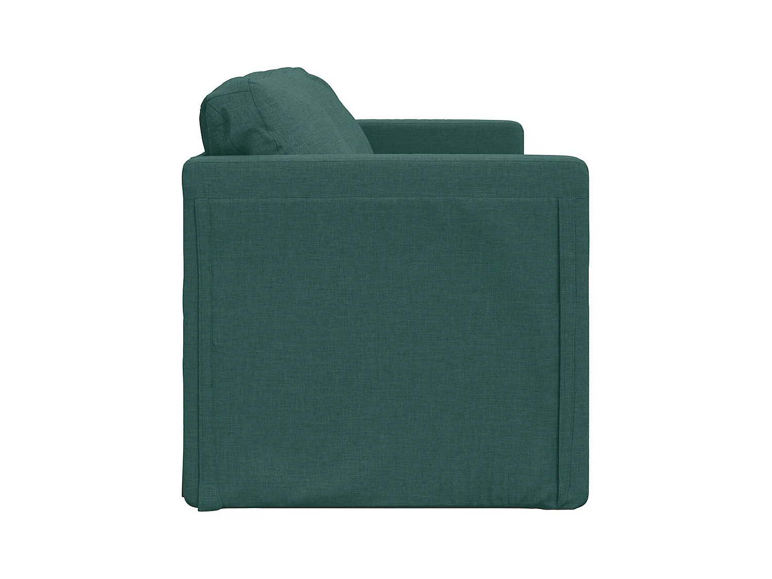 Divano letto 2 in 1 verde scuro 112x174x55 cm tessuto