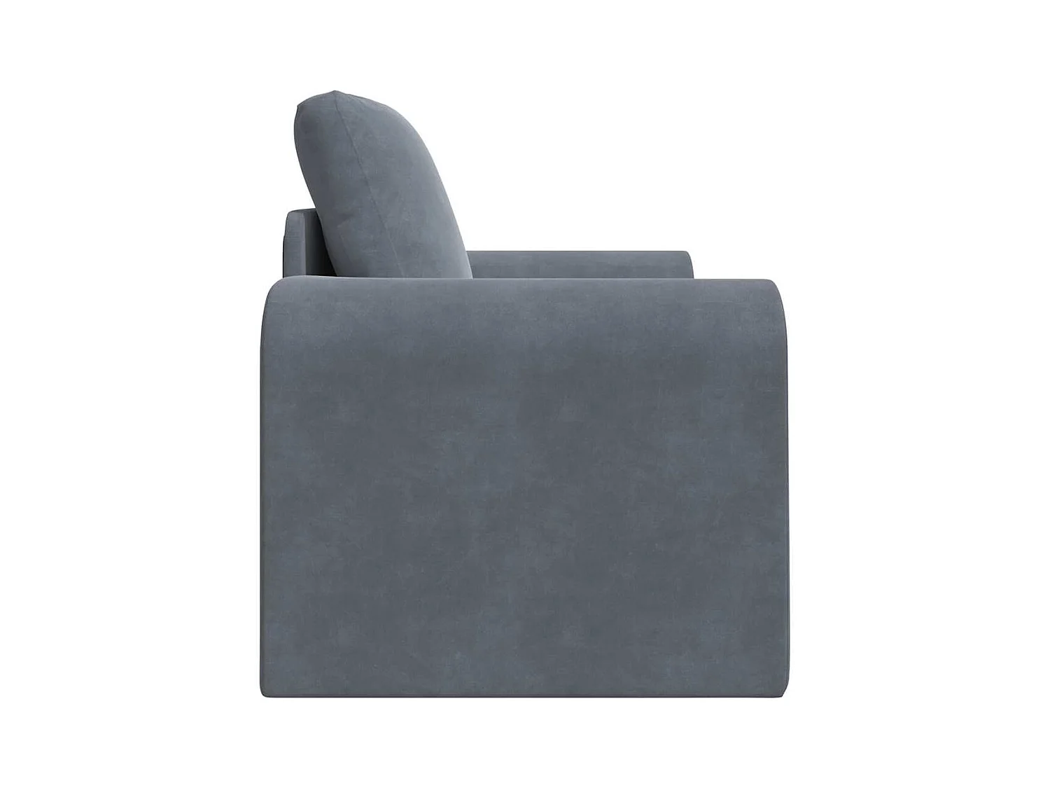 Divano letto grigio scuro 98 x 71 x 83 cm in velluto