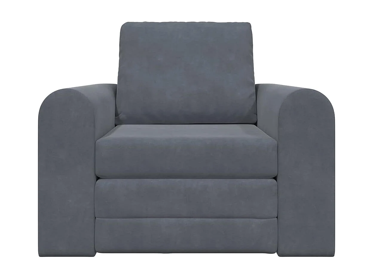 Canapé-Lit Gris foncé 98 x 71 x 83 cm Velours