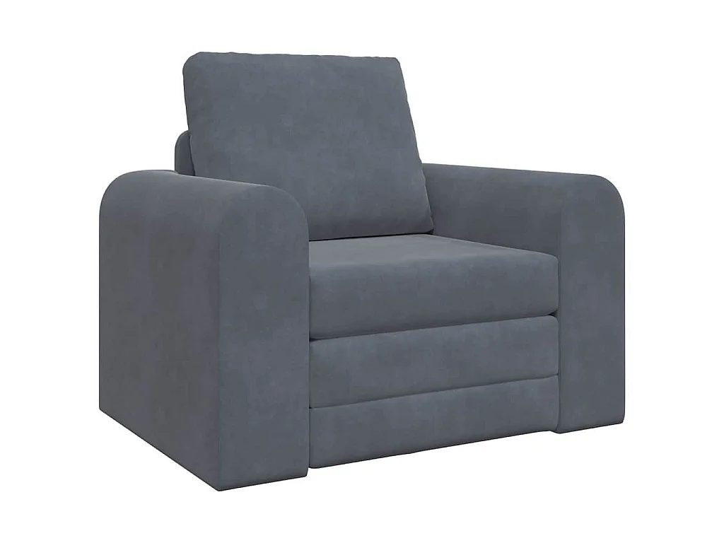Canapé-Lit Gris foncé 98 x 71 x 83 cm Velours