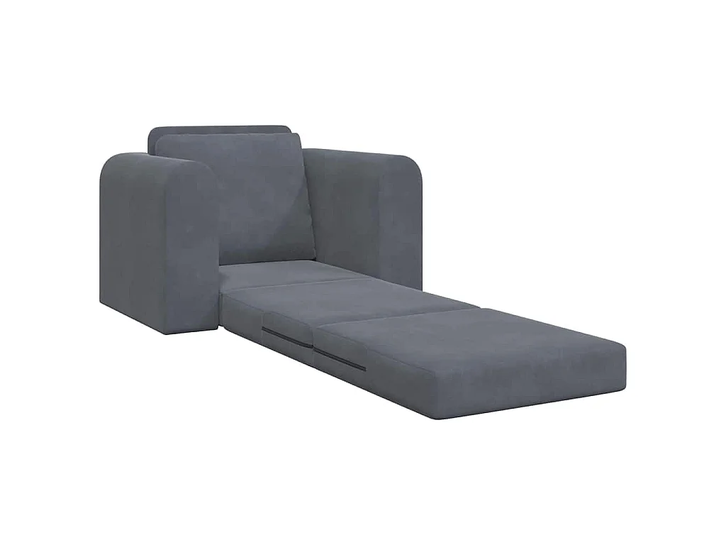 Canapé-Lit Gris foncé 98 x 71 x 83 cm Velours
