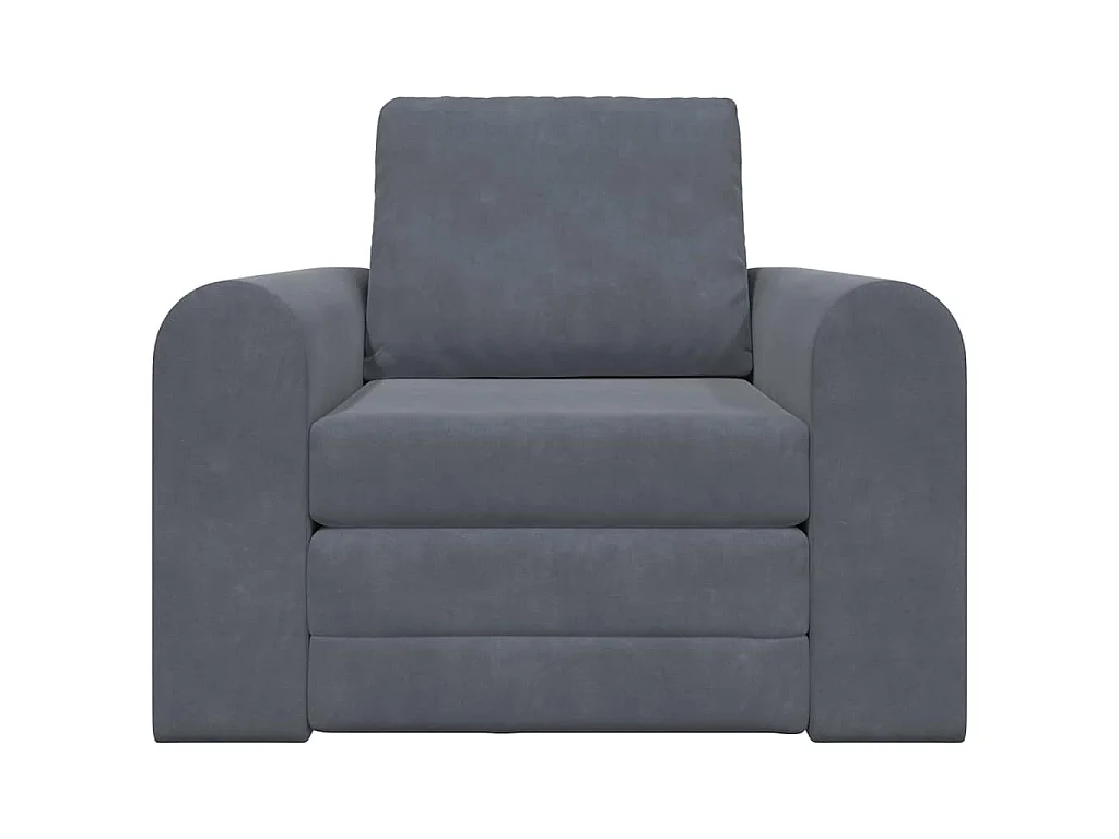 Canapé-Lit Gris foncé 98 x 71 x 83 cm Velours
