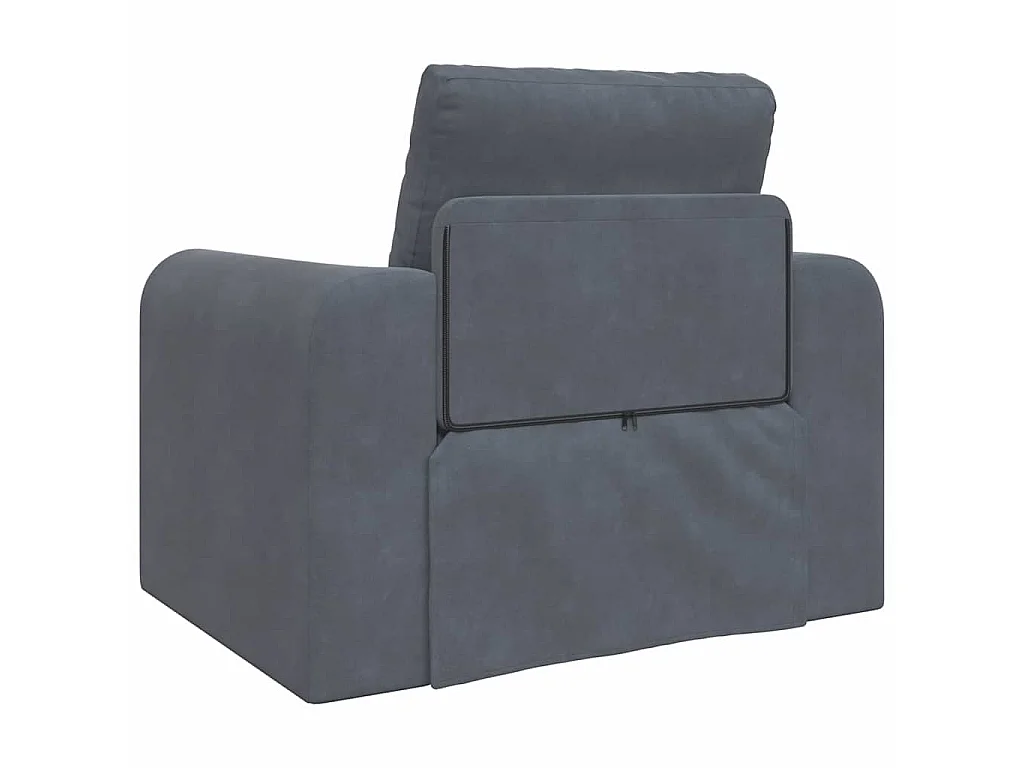 Canapé-Lit Gris foncé 98 x 71 x 83 cm Velours