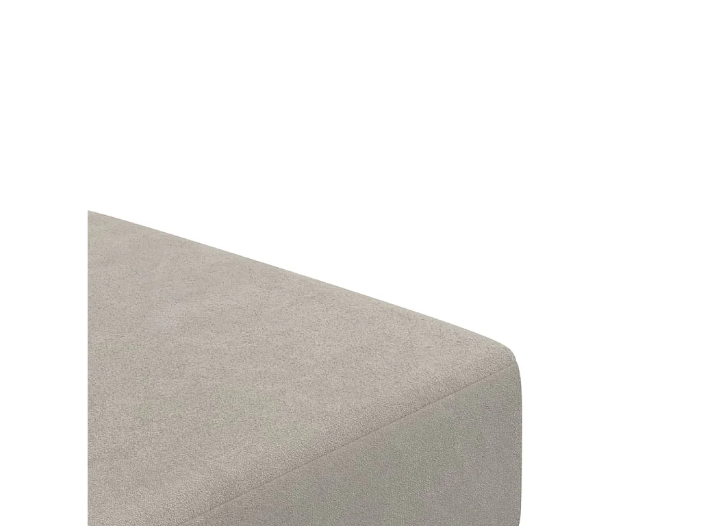 Sofá cama de 2 plazas de terciopelo gris claro