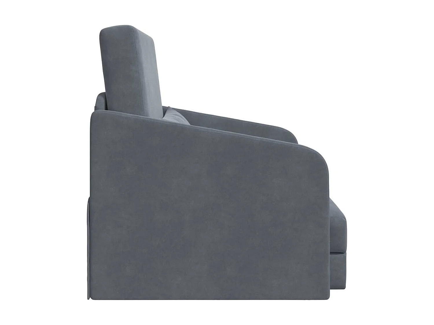 Canapé-Lit Gris foncé 65 x 80 x 83 cm Velours