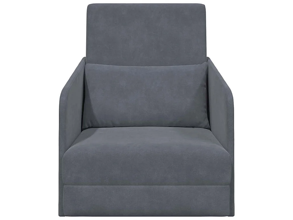 Canapé-Lit Gris foncé 65 x 80 x 83 cm Velours