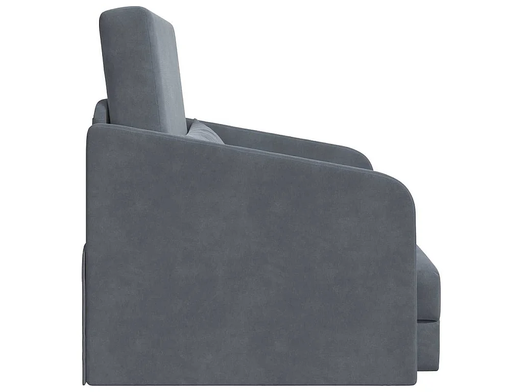 Canapé-Lit Gris foncé 65 x 80 x 83 cm Velours