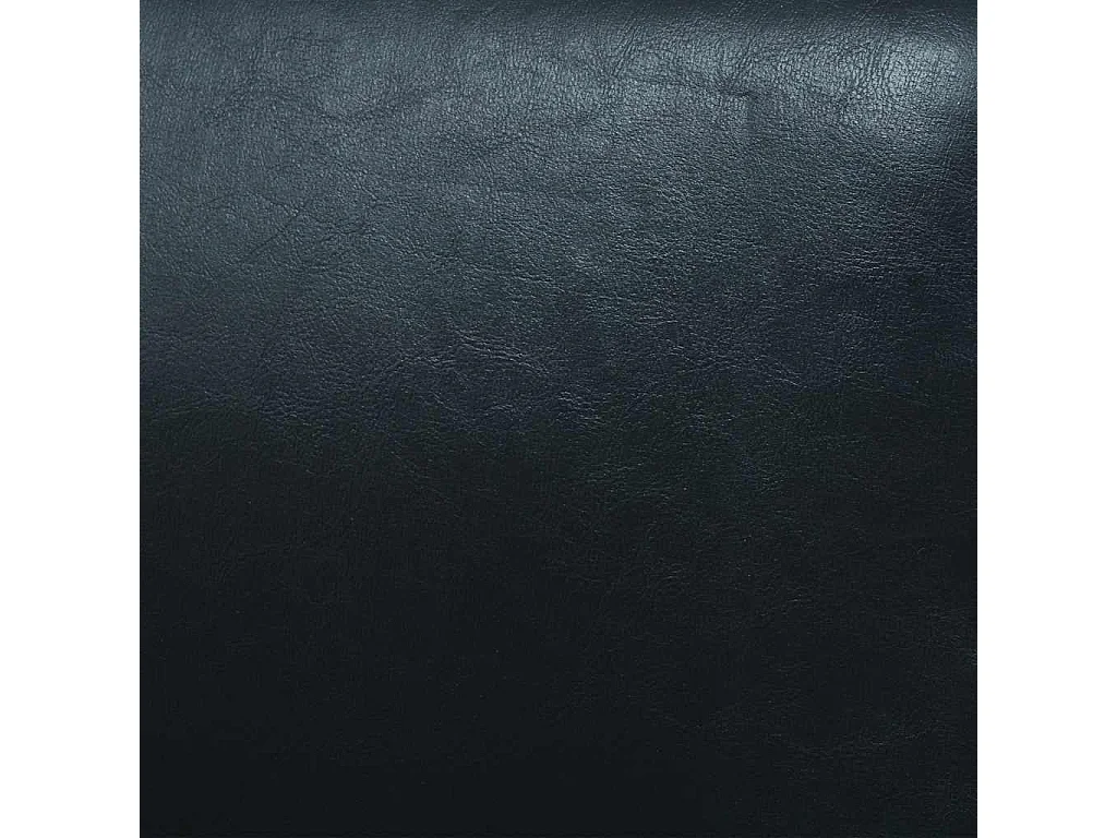 Divano a 3 posti in pelle sintetica nera