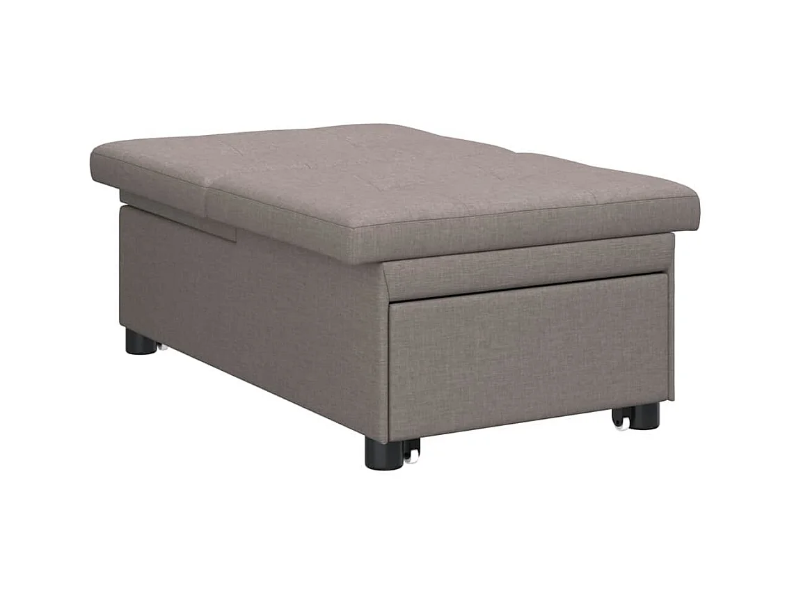 Canapé-Lit Taupe 194 x 67 x 37 cm tissu