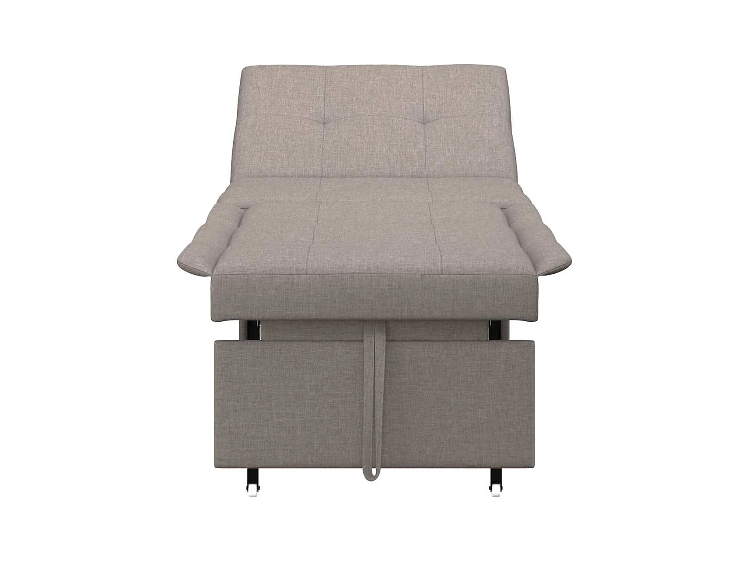 Canapé-Lit Taupe 194 x 67 x 37 cm tissu