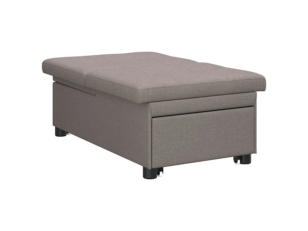 Canapé-Lit Taupe 194 x 67 x 37 cm tissu