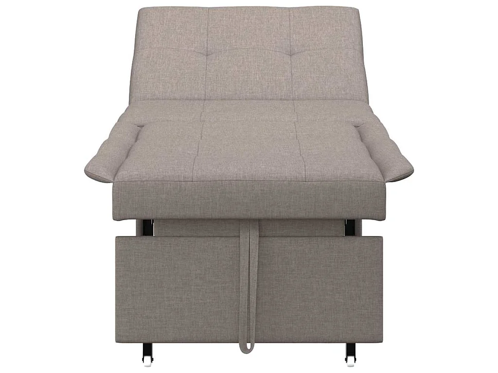 Canapé-Lit Taupe 194 x 67 x 37 cm tissu