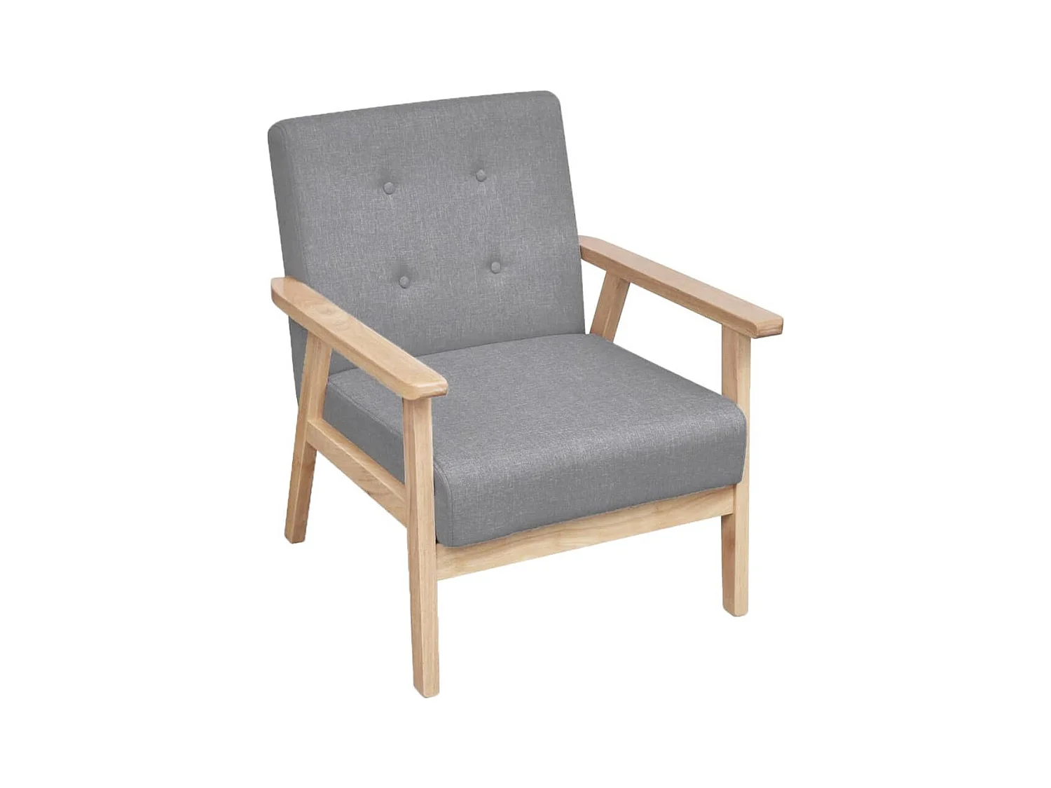 Ensemble de canapés 2 pcs Tissu Gris clair