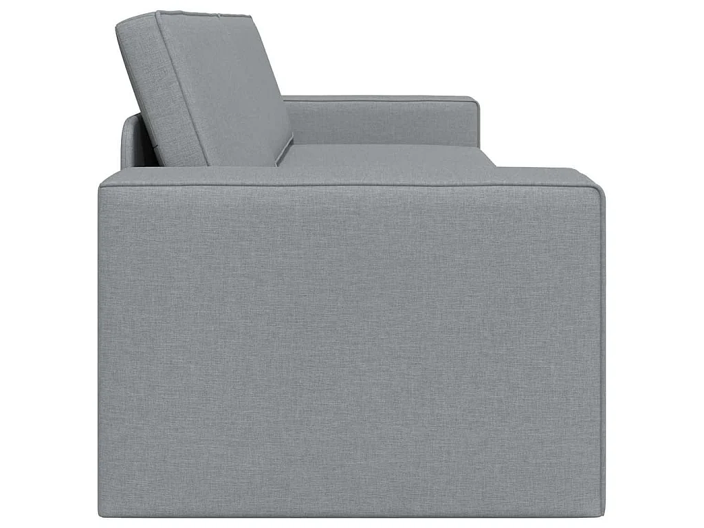 Canapé convertible 2 places en tissu gris clair 245x78x77 cm
