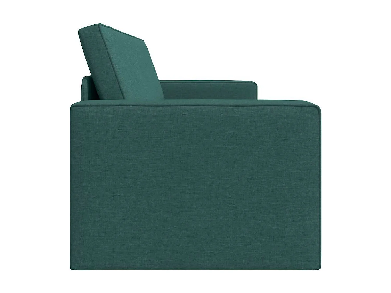 Divano letto da pavimento verde scuro 245 x 78 x 77 cm in tessuto