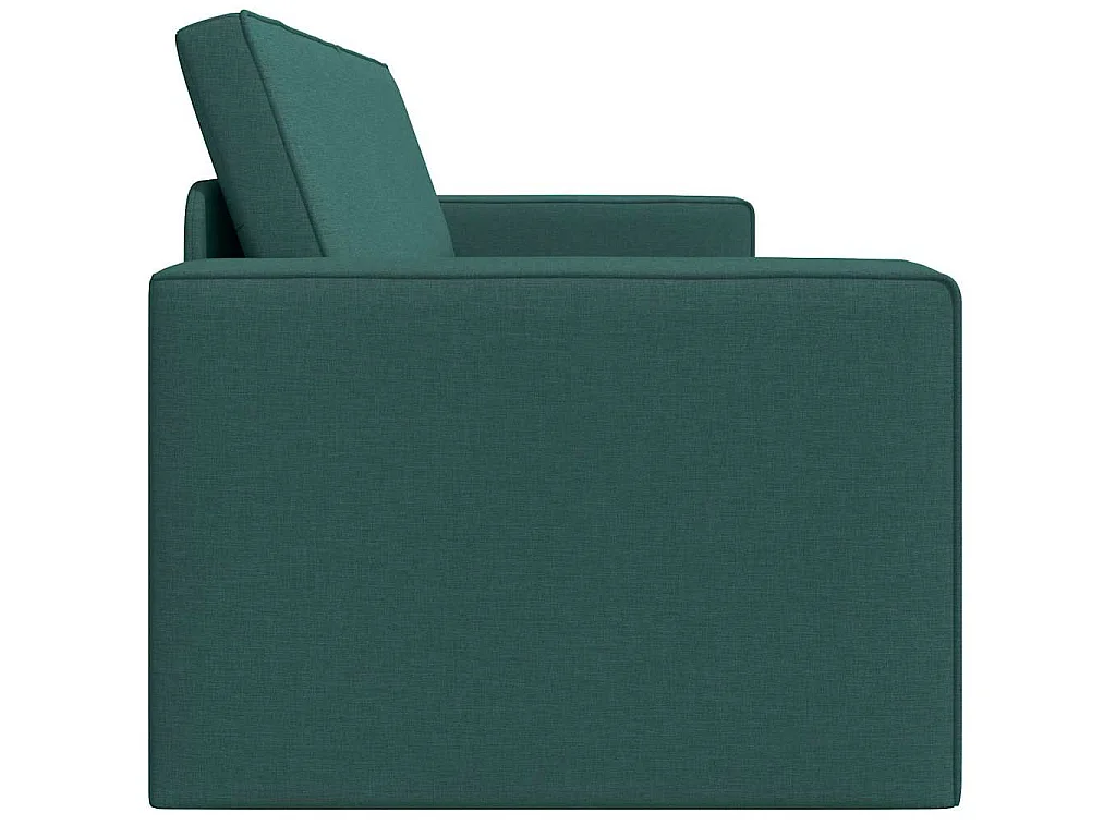 Donkergroene vloerslaapbank 245 x 78 x 77 cm stof