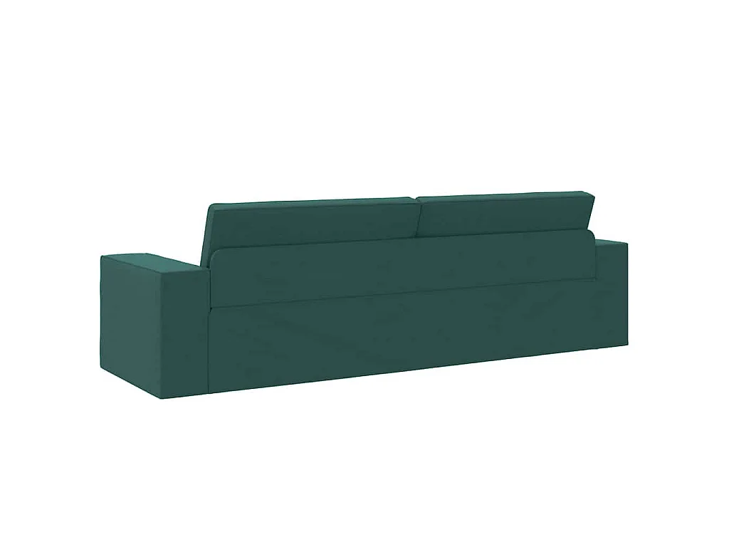 Donkergroene vloerslaapbank 245 x 78 x 77 cm stof