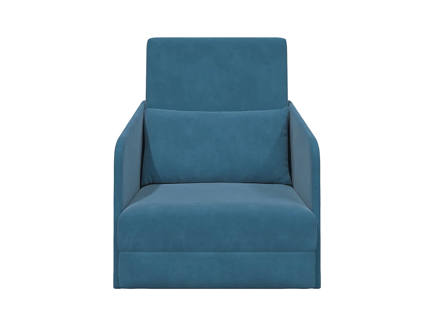 Divano letto blu 65 x 80 x 83 cm in velluto