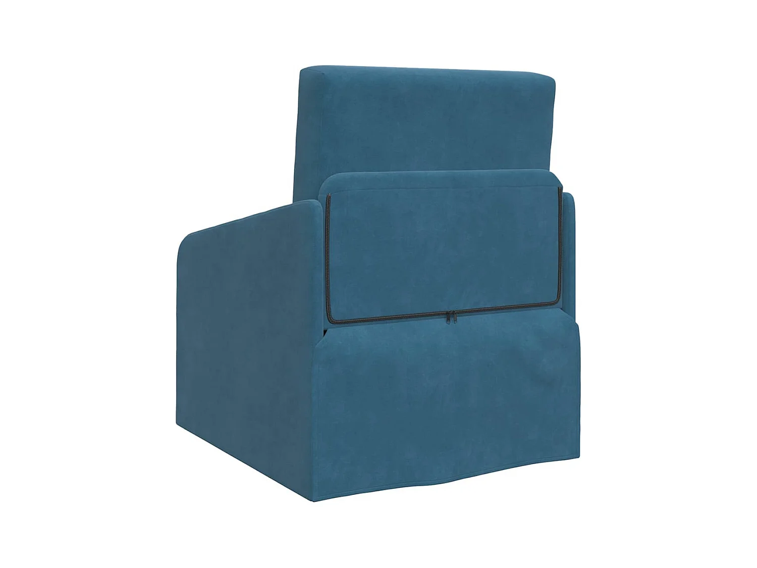 Divano letto blu 65 x 80 x 83 cm in velluto