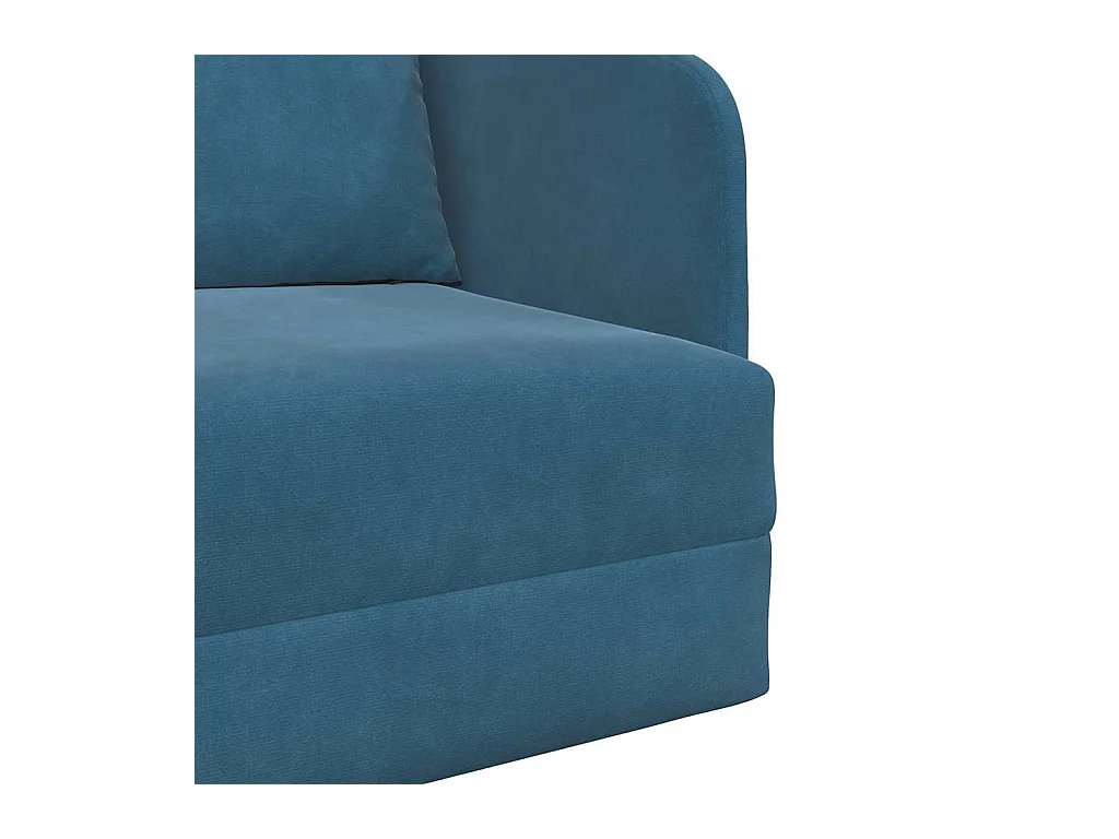 Divano letto blu 65 x 80 x 83 cm in velluto