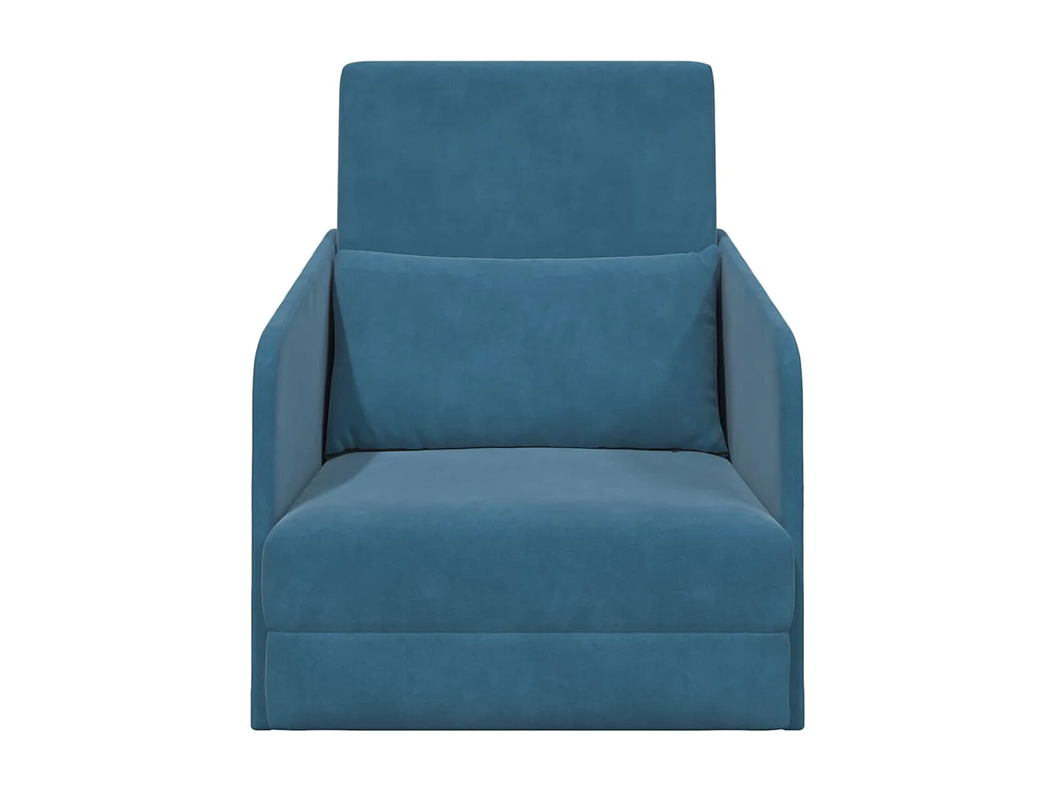 Divano letto blu 65 x 80 x 83 cm in velluto