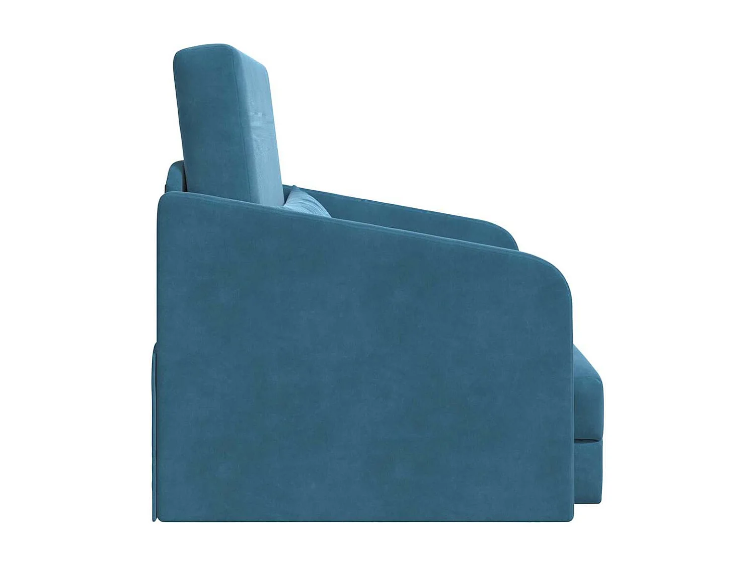 Divano letto blu 65 x 80 x 83 cm in velluto