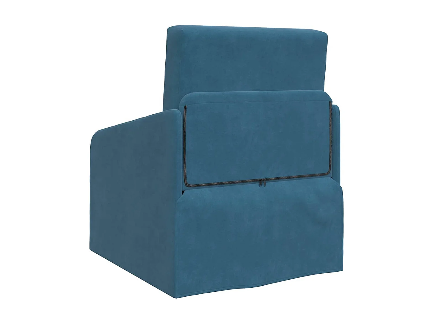 Divano letto blu 65 x 80 x 83 cm in velluto