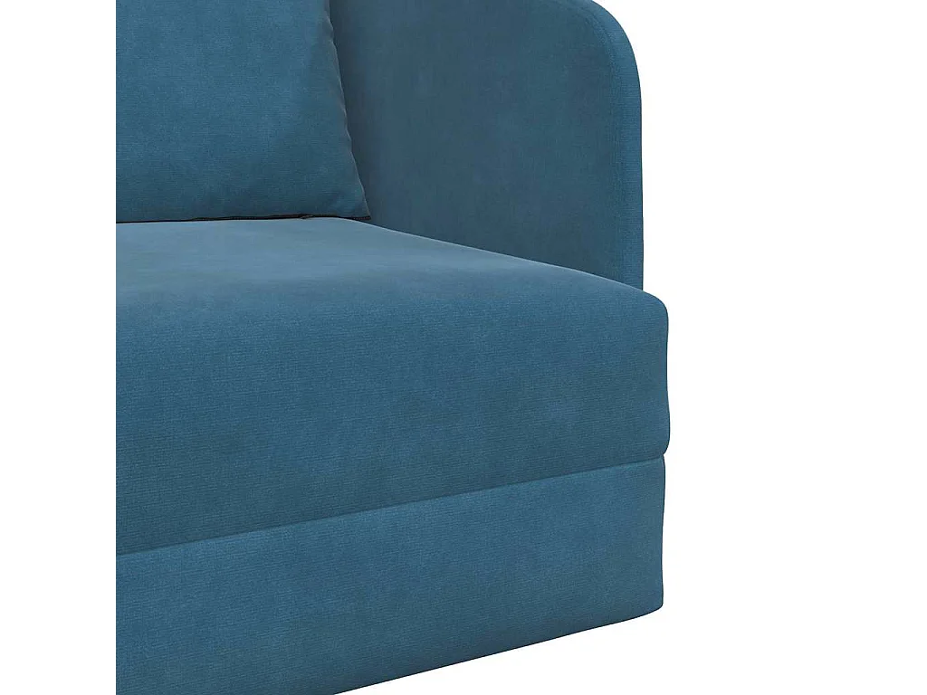 Divano letto blu 65 x 80 x 83 cm in velluto