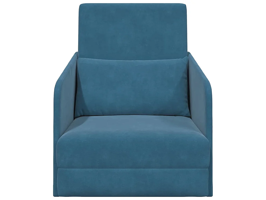 Canapé-Lit Bleu 65 x 80 x 83 cm Velours