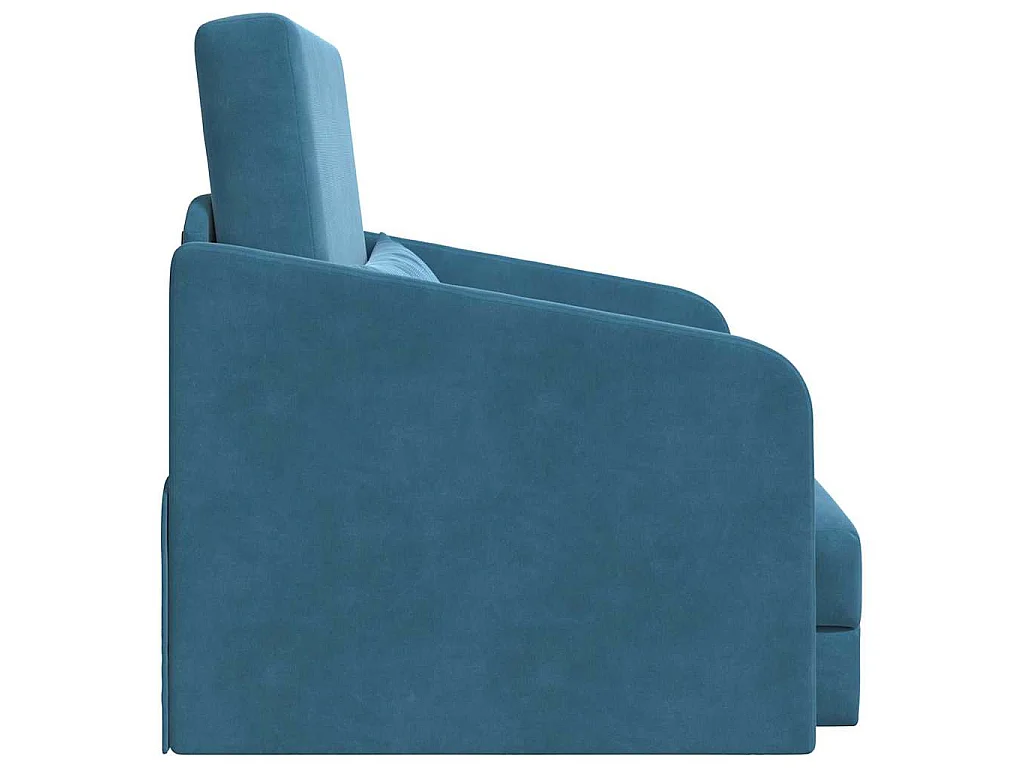 Canapé-Lit Bleu 65 x 80 x 83 cm Velours