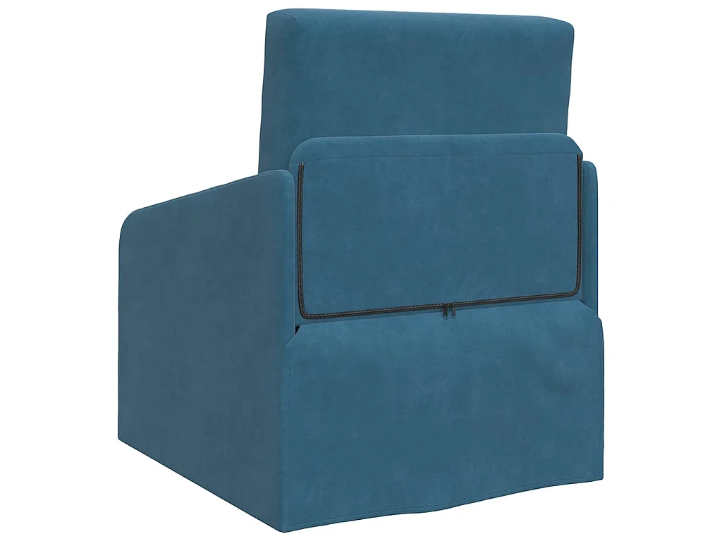Canapé-Lit Bleu 65 x 80 x 83 cm Velours