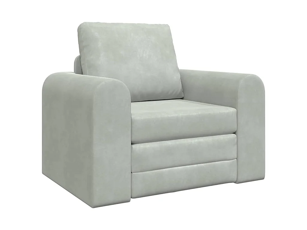 Canapé-Lit Gris clair 98 x 71 x 83 cm Velours
