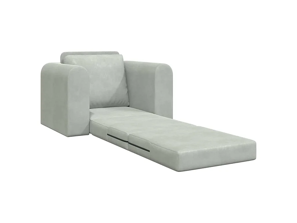 Canapé-Lit Gris clair 98 x 71 x 83 cm Velours