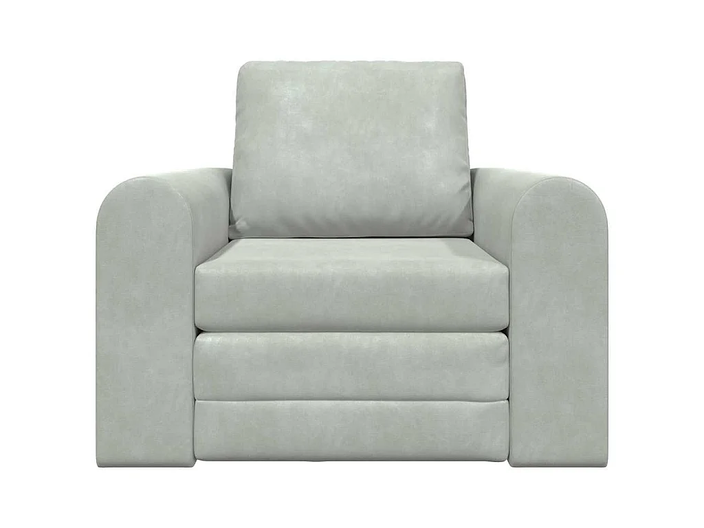 Canapé-Lit Gris clair 98 x 71 x 83 cm Velours