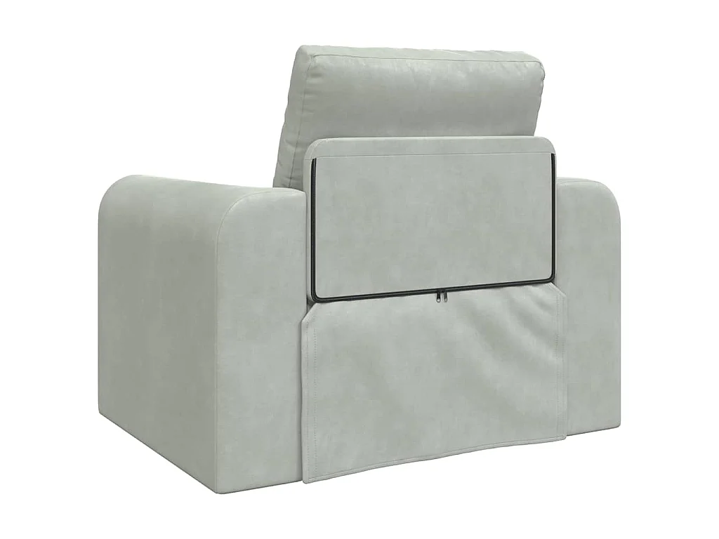 Canapé-Lit Gris clair 98 x 71 x 83 cm Velours
